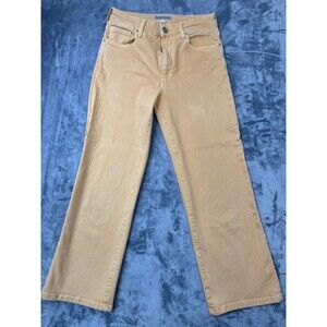 Kut From The Kloth Jeans Yellow Size 0 Charlotte High Rise Culotte Straight Leg